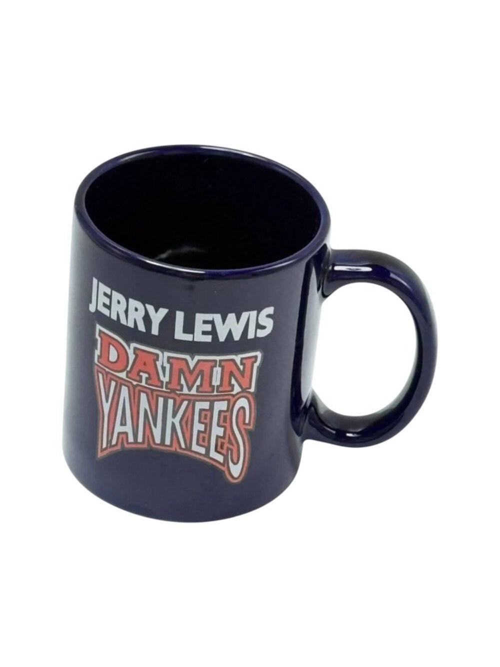 Jerry Lewis Damn Yankees Mug Linyl Ceramic Blue Broadway Theater New York 1995‎